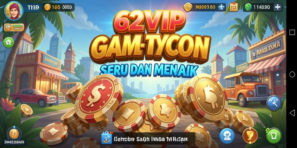 Tampilan gameplay Tycoon yang seru dan interaktif di 62VIP.