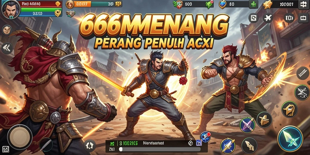 Screenshot gameplay <strong>666MENANG</strong> yang menunjukkan aksi pertarungan yang intens.
