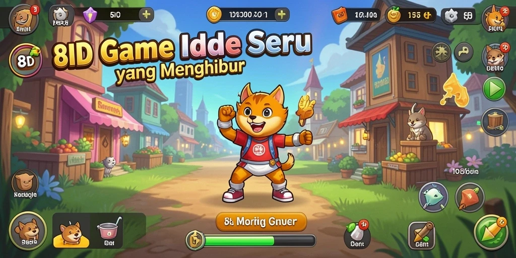 Tampilan menarik dari gameplay <strong>8ID</strong> saat karakter beraksi.