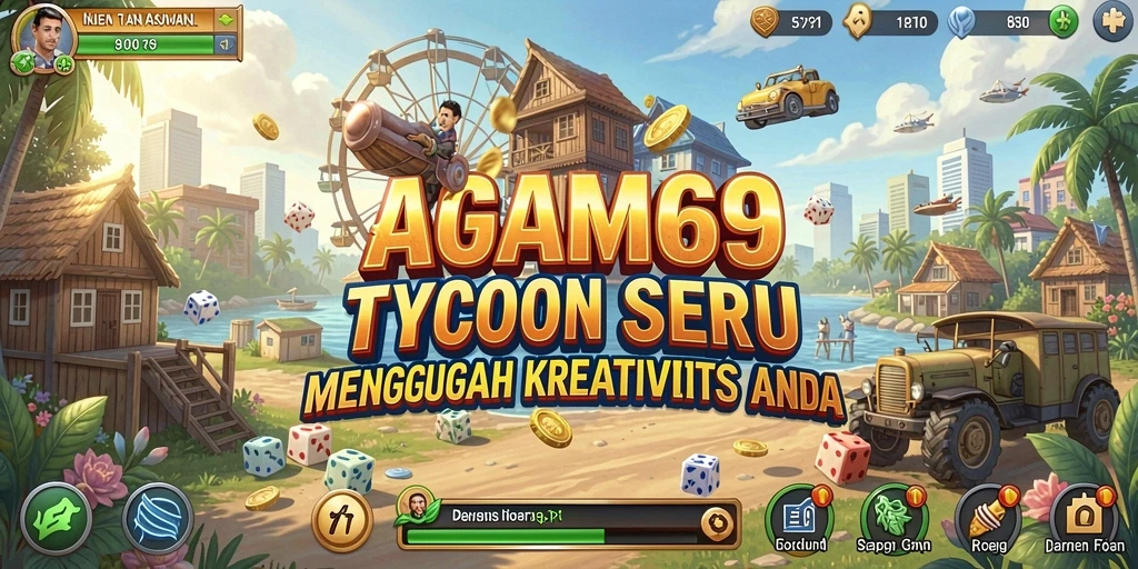 Screenshot gameplay AGAM69 menunjukkan pengalaman Tycoon yang mendebarkan dan mendidik.