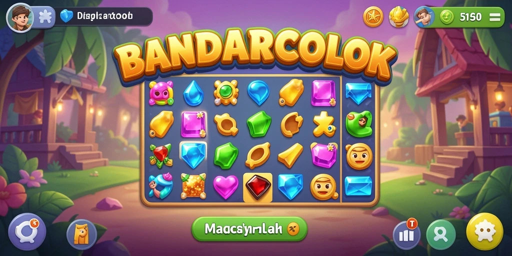 Tampilan gameplay <strong>BANDARCOLOK</strong> yang penuh warna dan menantang.