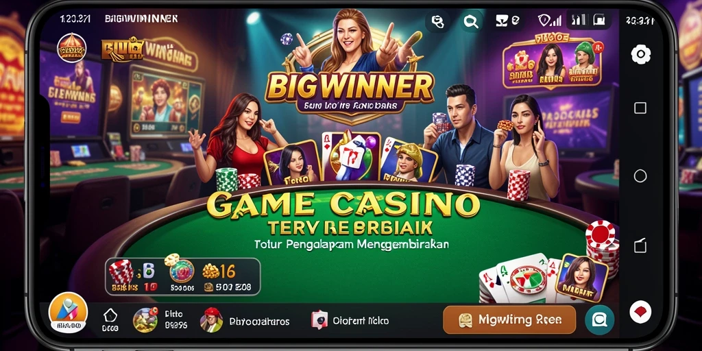 Tampilan gameplay Live Casino di BIGWINNER yang menarik dan interaktif.