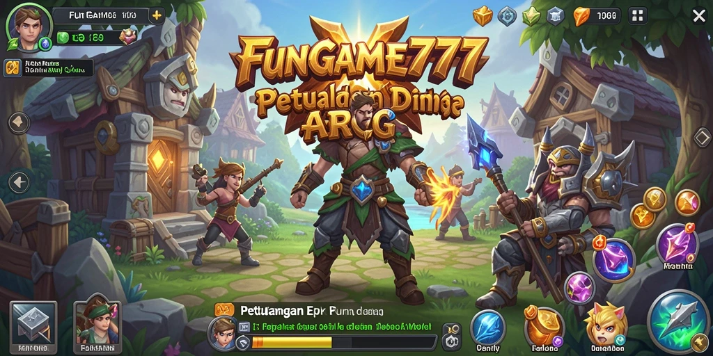 Tampilan aksi seru dalam game ARPG FUNGAME777 yang memikat.