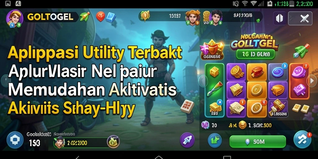 Screenshot utama GOLTOGEL menampilkan antarmuka yang intuitif dan fungsional.