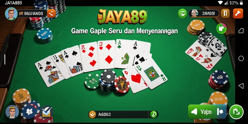 Tampilan menarik dalam gameplay JAYA89 Gaple.