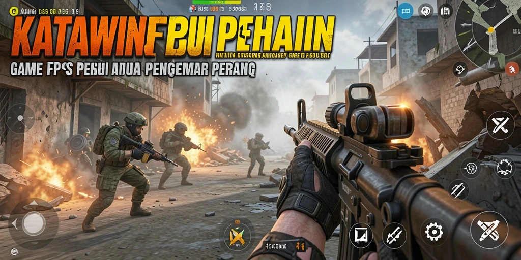 Tampilan gameplay KATAWIN yang intens dan mendebarkan saat pertempuran.