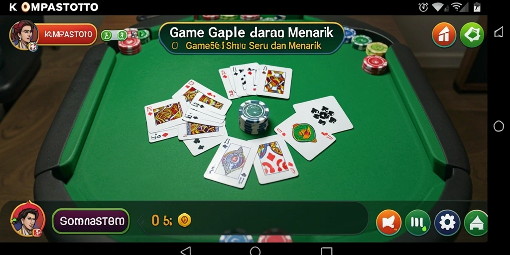 Tampilan gameplay Gaple yang seru dan interaktif.