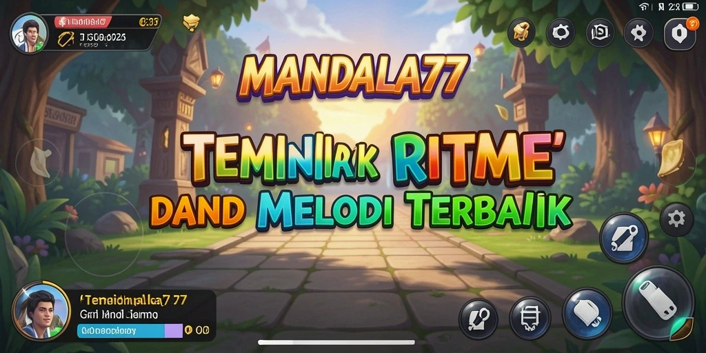 Tangkapan layar MANDALA77 menampilkan gameplay musik yang seru dan interaktif.