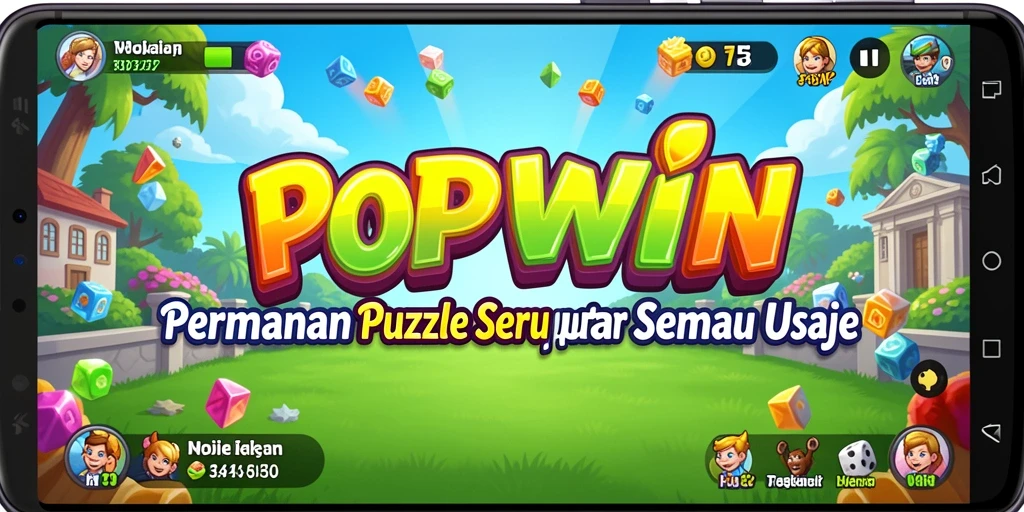 Screenshot dari gameplay POPWIN yang menarik dan menantang.