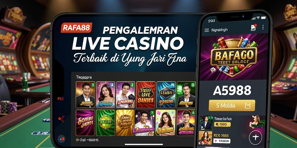 Tampilan gameplay Live Casino yang menarik dan interaktif di RAFA88.