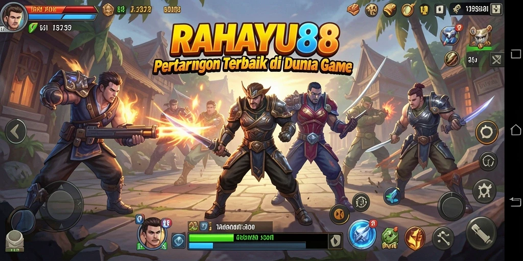 Tampilan screenshot menunjukkan aksi pertarungan seru di RAHAYU88.
