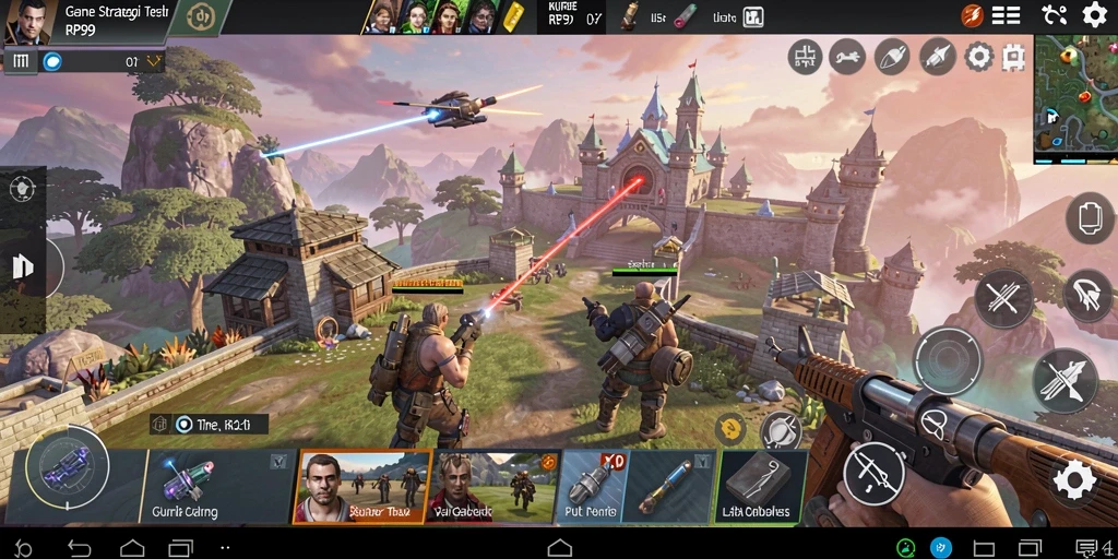 Tampilan gameplay berstrategi di RP99 dengan grafis menarik.