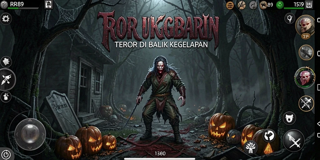 Screenshot menunjukkan suasana menakutkan dalam RR89.