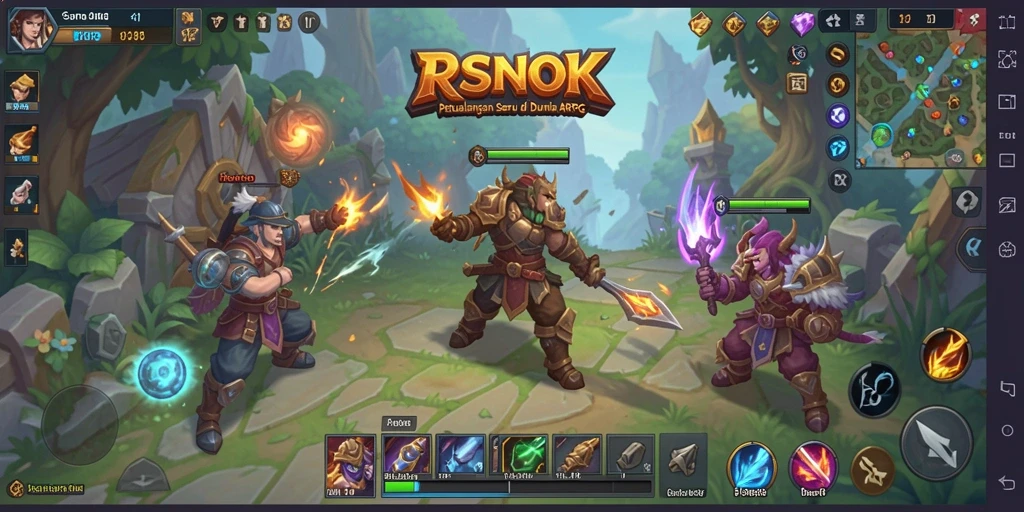 Tampilan gameplay menegangkan di dunia ARPG yang penuh tantangan.