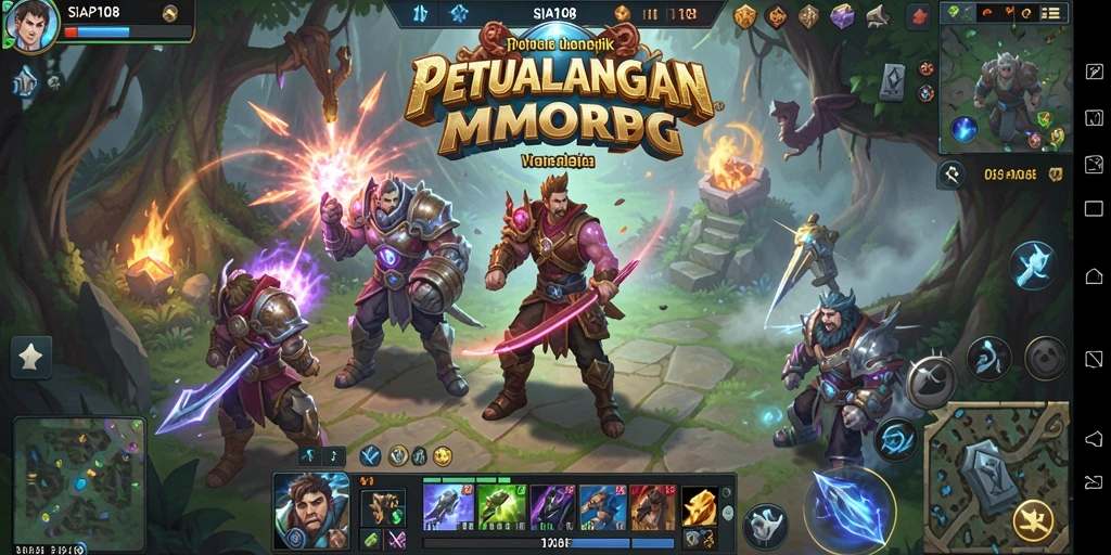 Tangkapan layar utama SIAP108 yang menunjukkan aksi seru dalam gameplay MMORPG.