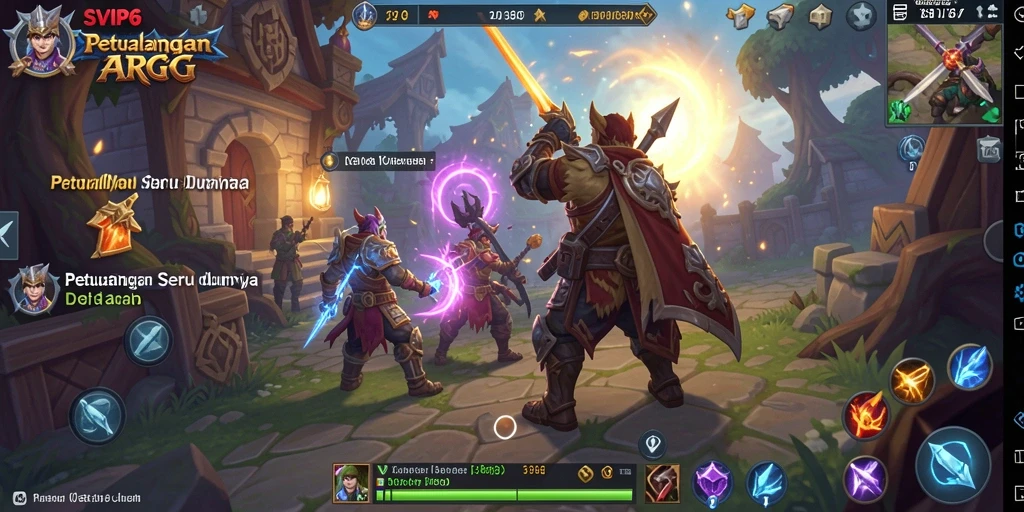 Tangkapan layar menampilkan aksi seru dalam game ARPG SVIP6.