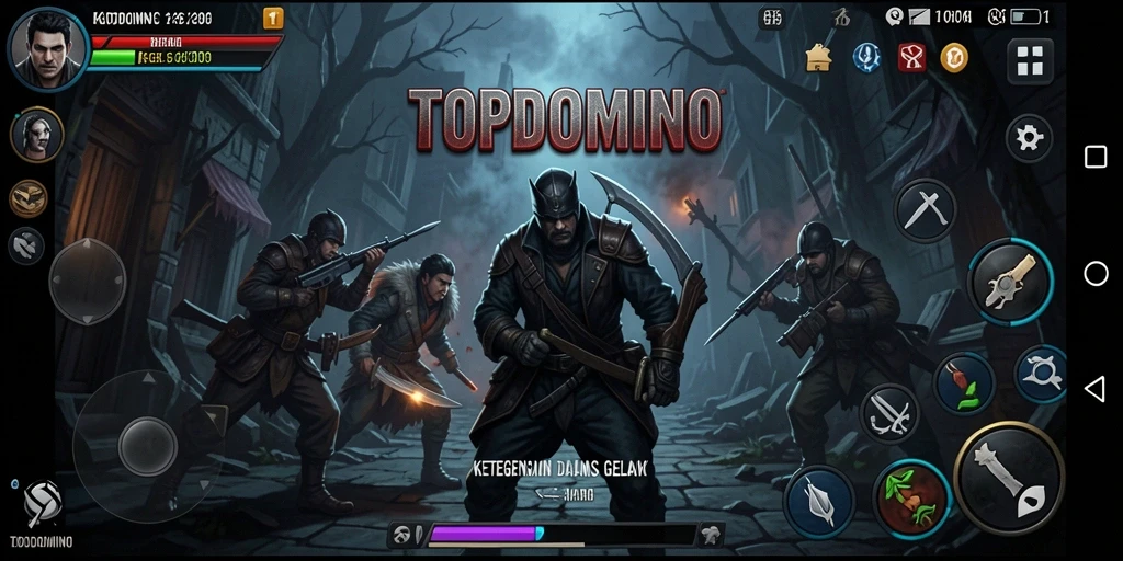 Tangkapan layar gameplay yang menegangkan dalam gelap.