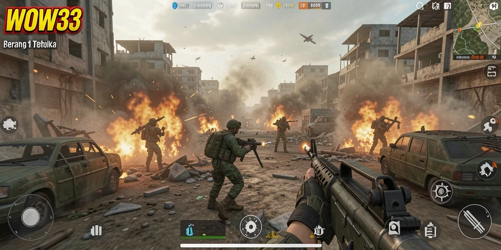 Gameplay seru dalam game TPS WOW33 dengan aksi mendebarkan.